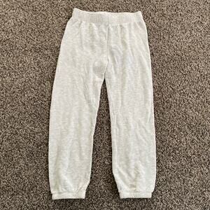 Monrow Heathered Cream Girl's Sweats - Size 6